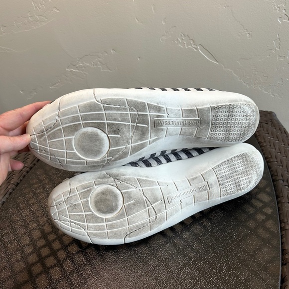 Ross Hommerson Calypso Unisex Slip on Black Stripe Shoes Size 13M/12 - Picture 9 of 9